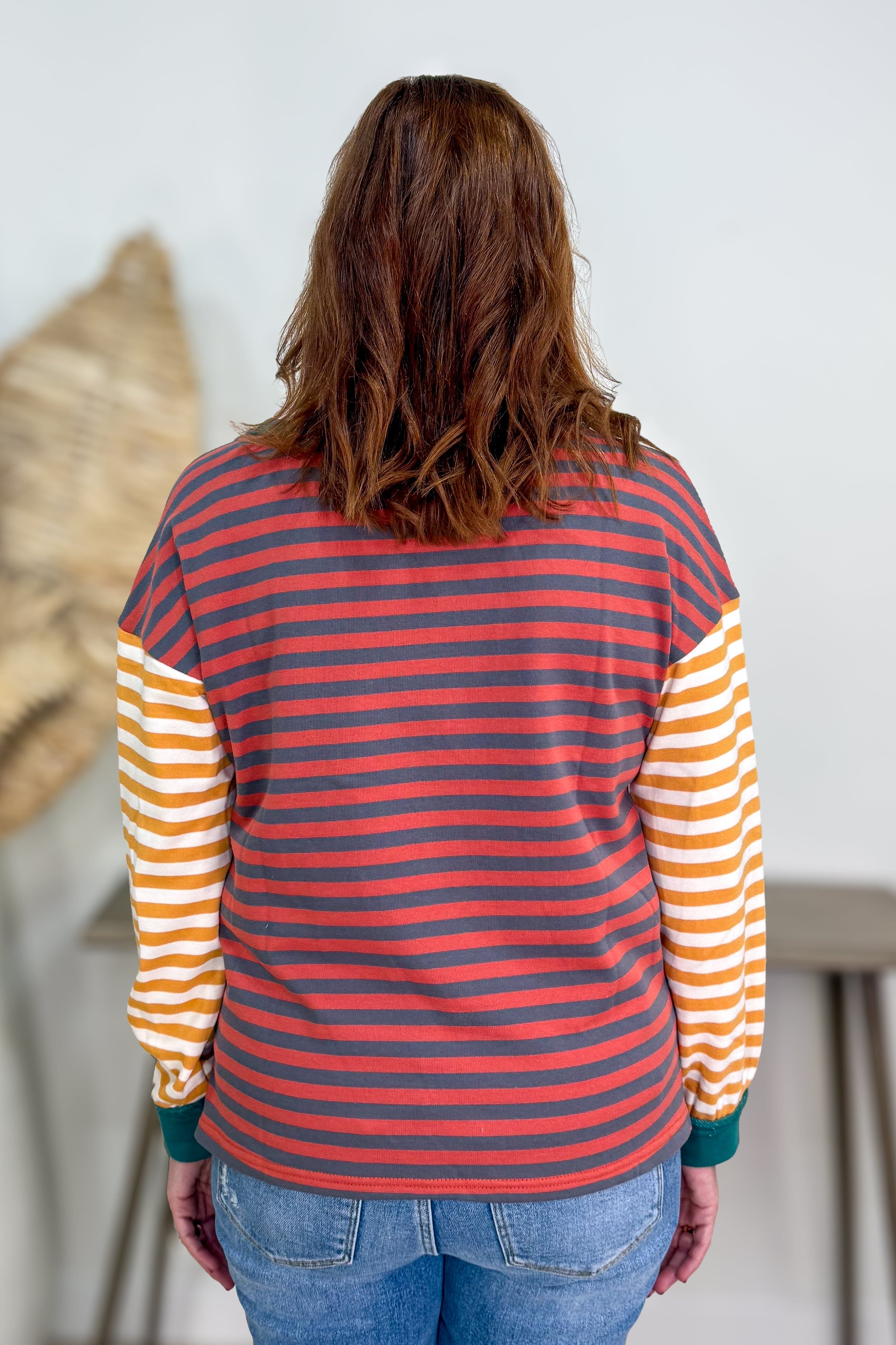 Rust Stripe Block Popover back