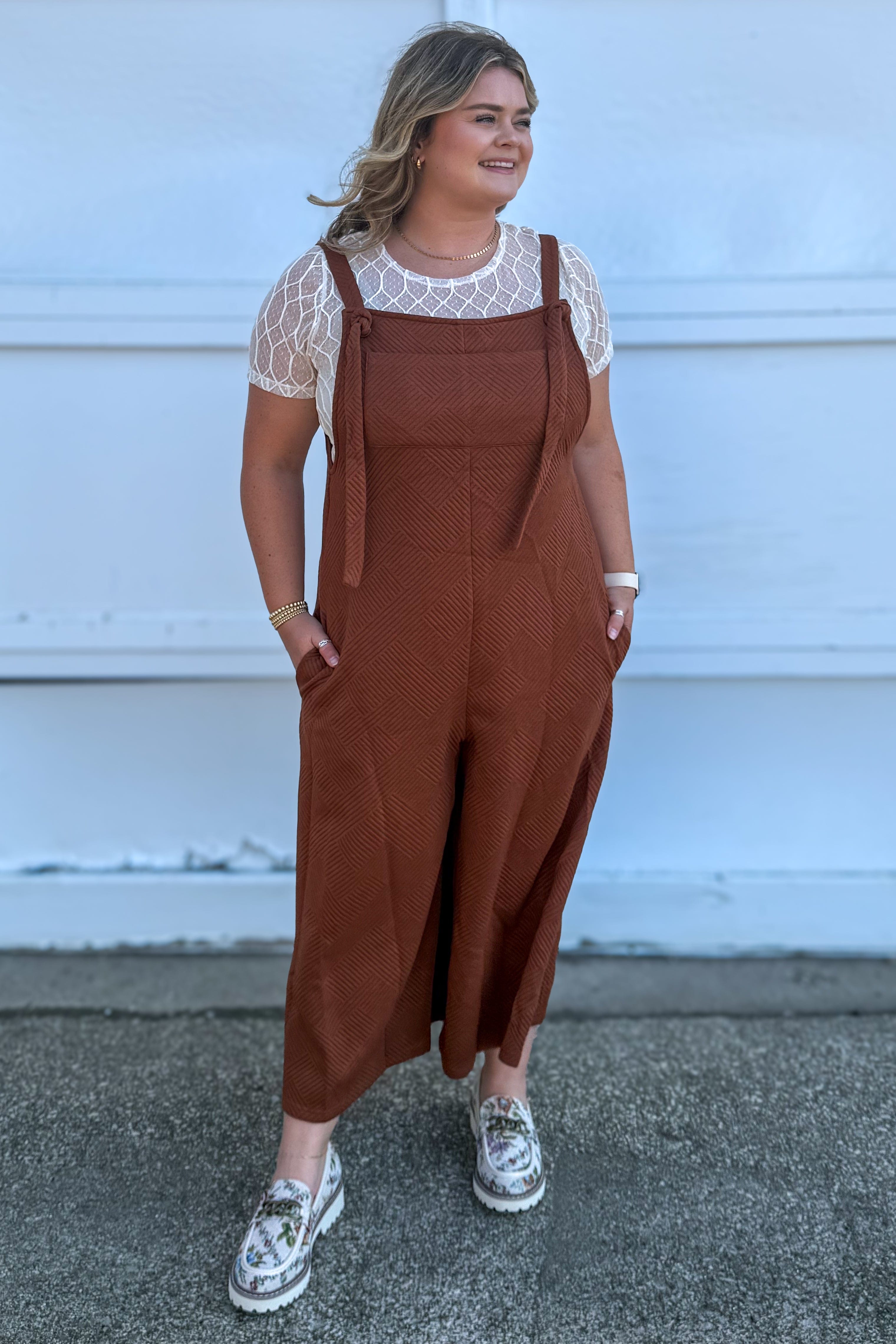Short Sleeve All Lace Top styled