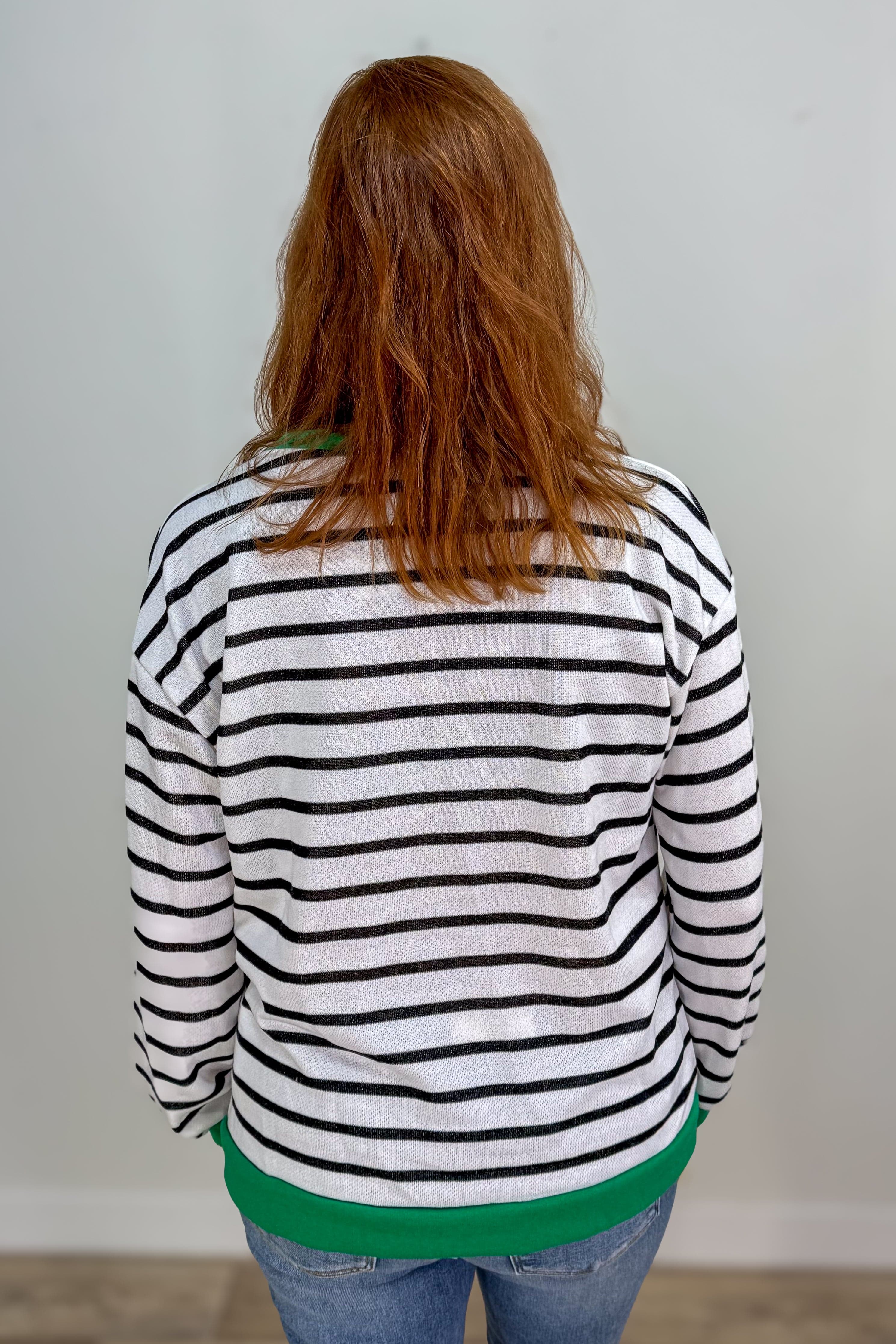 Kelly & Stripe Sweatshirt back