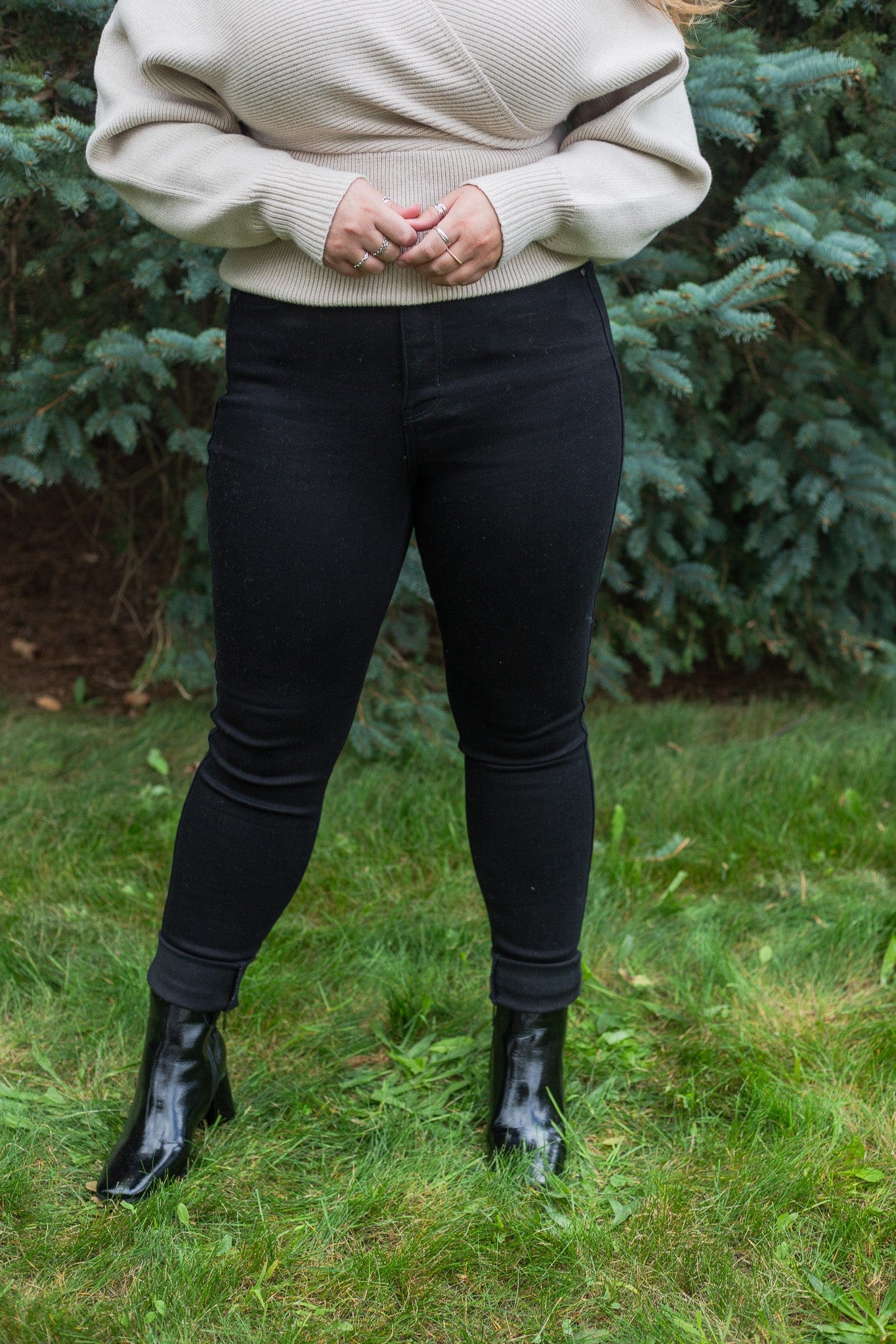 Black Tummy Control Classic Skinny