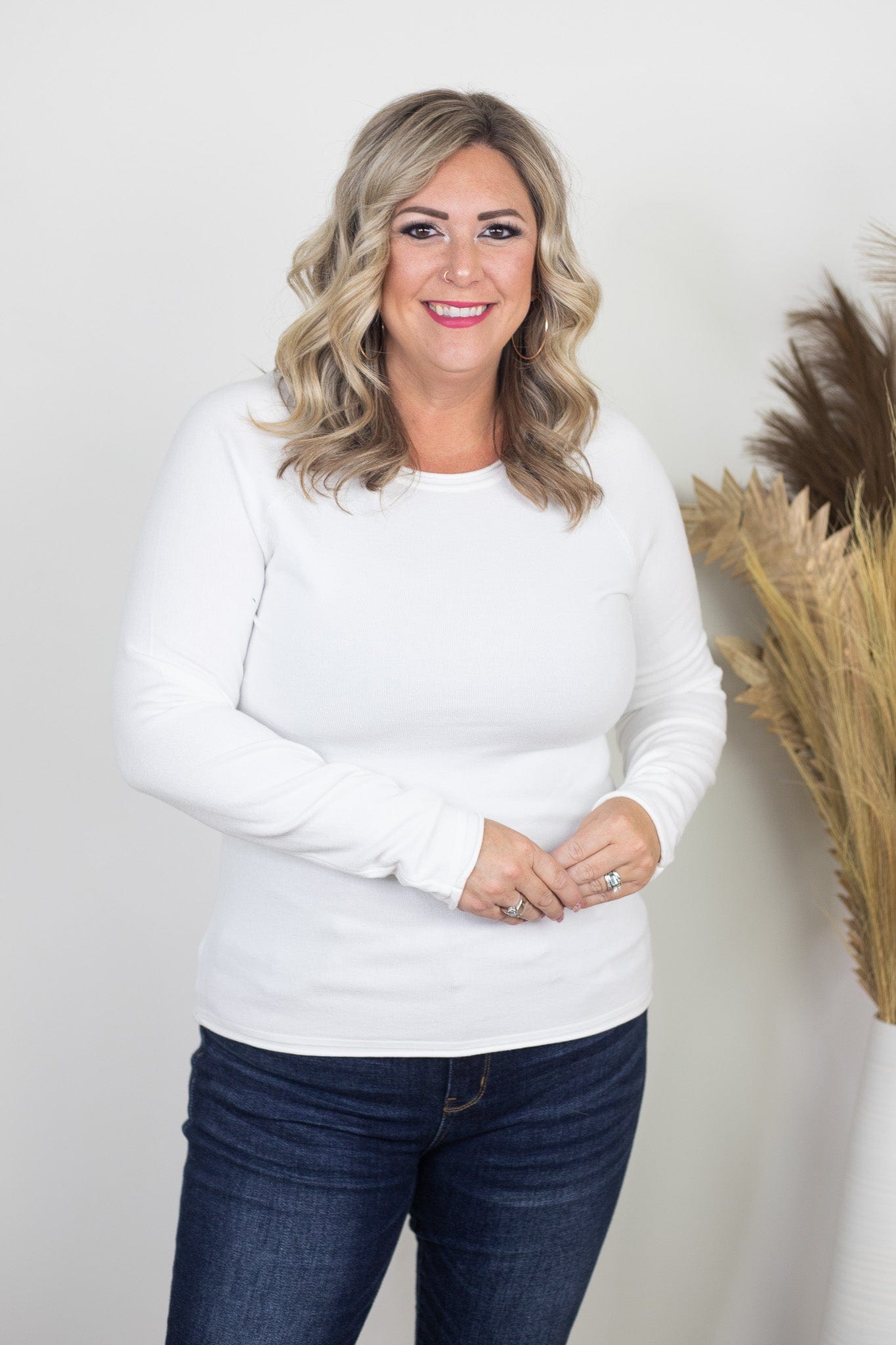 Ivory Luxe Essential Sweater