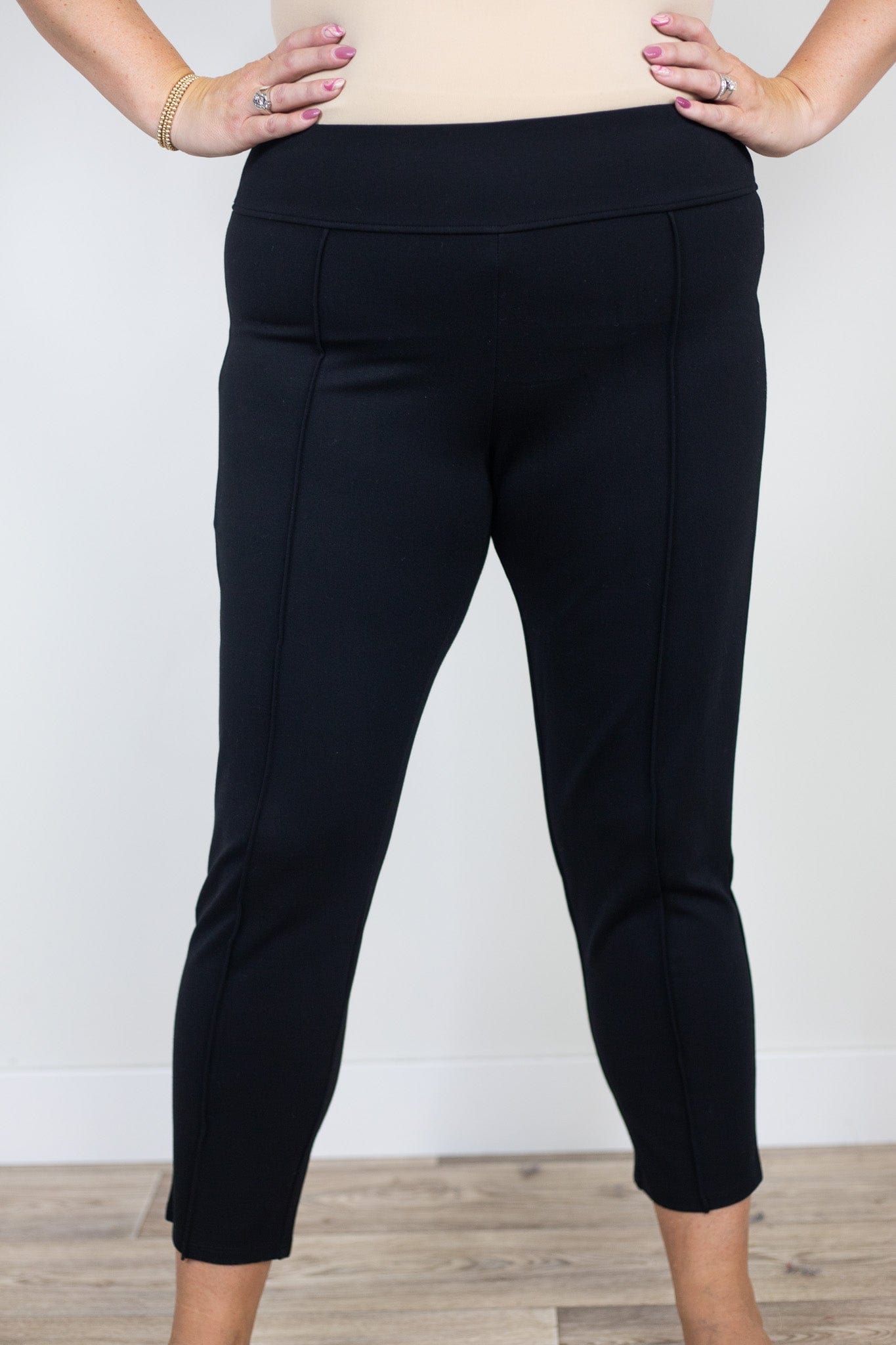 Black Pleated Front Dress Pant