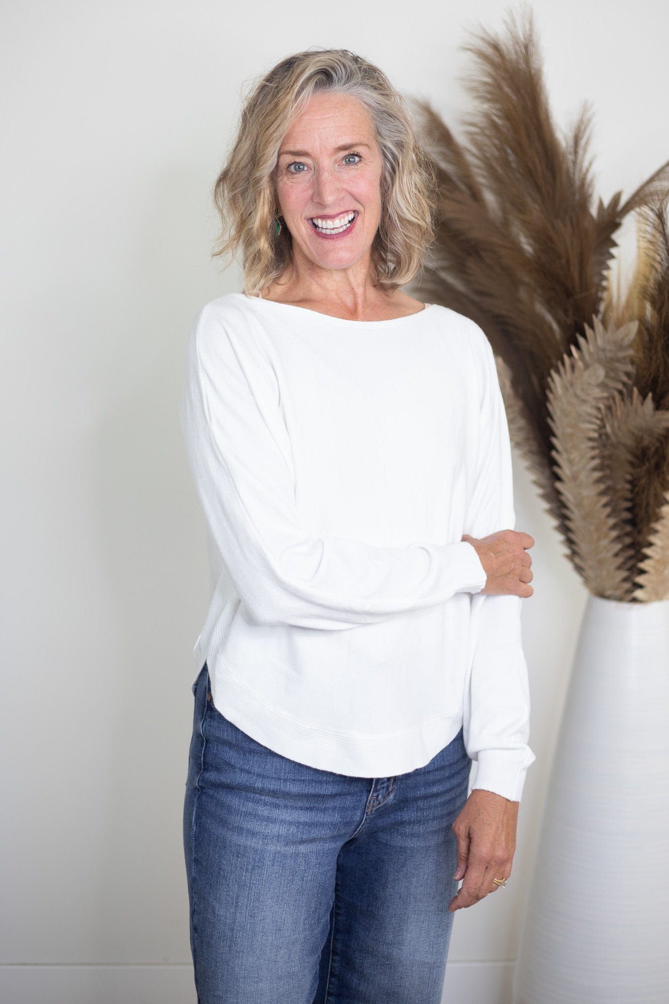 All Day White Sweater