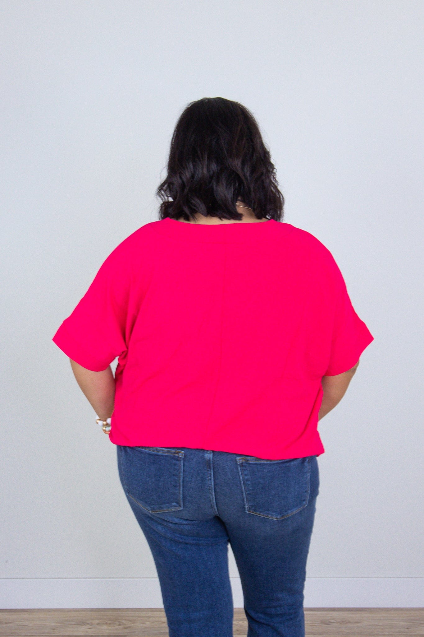 Viva Magenta Breezy Blouse Back