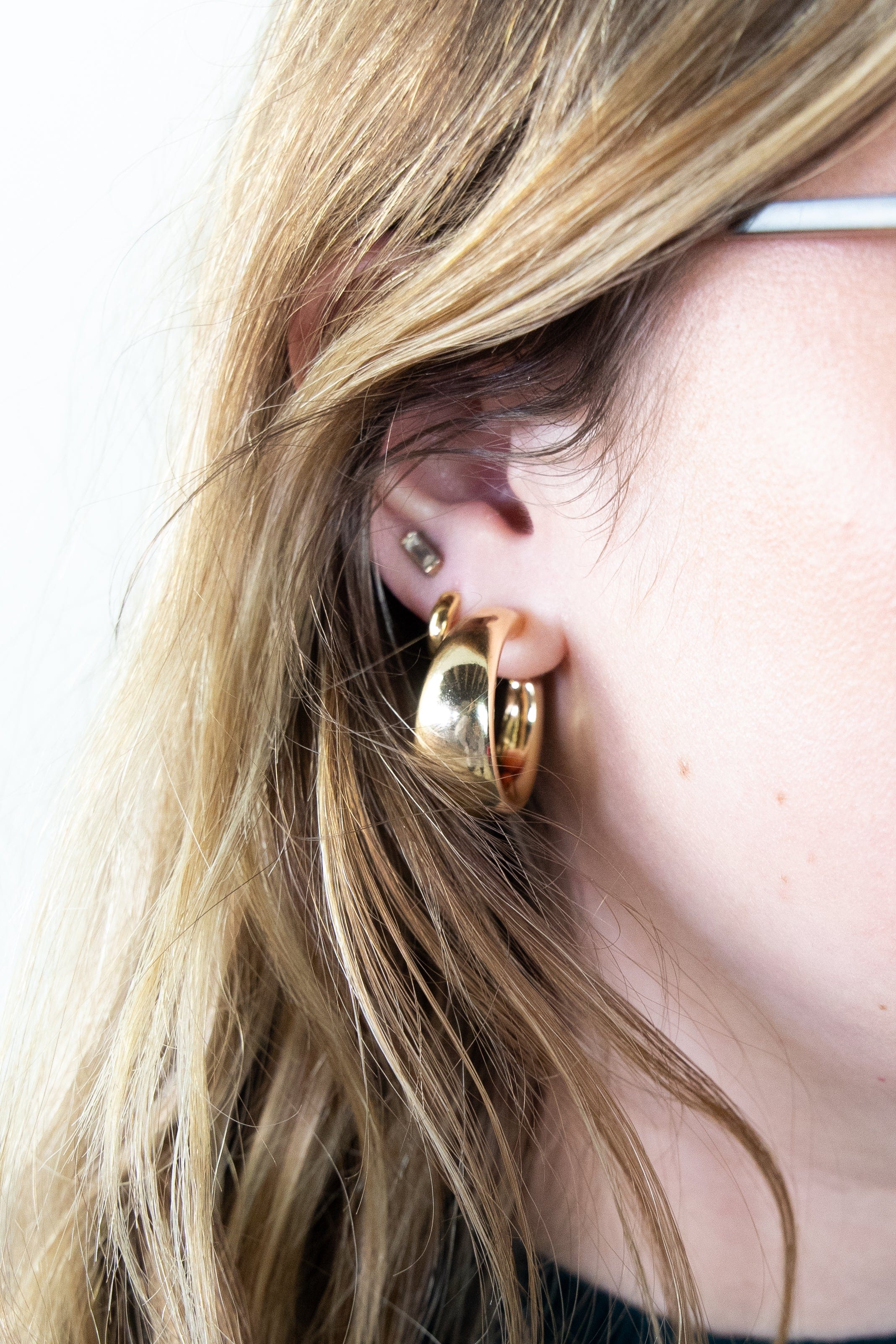 Gold Thick Hoop