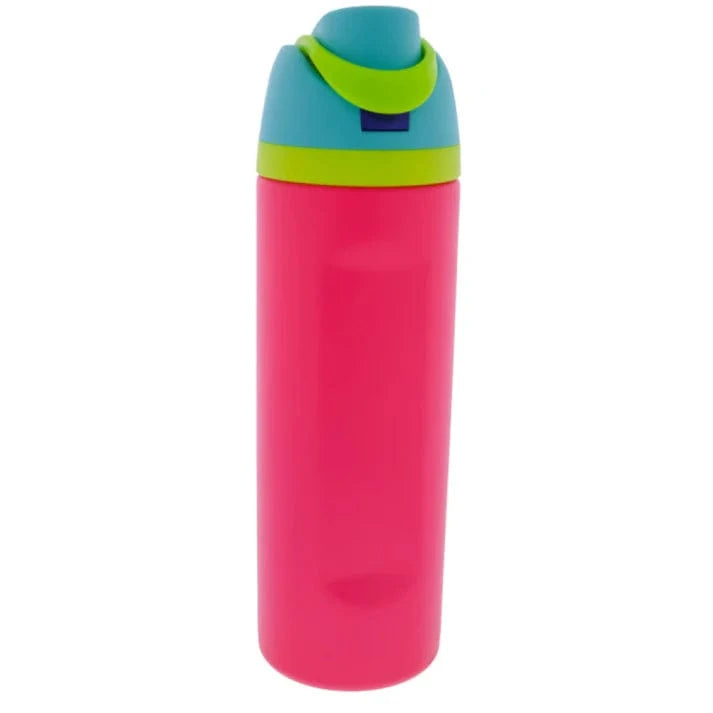 Pink 24 Oz. Water Bottle With Straw Cap