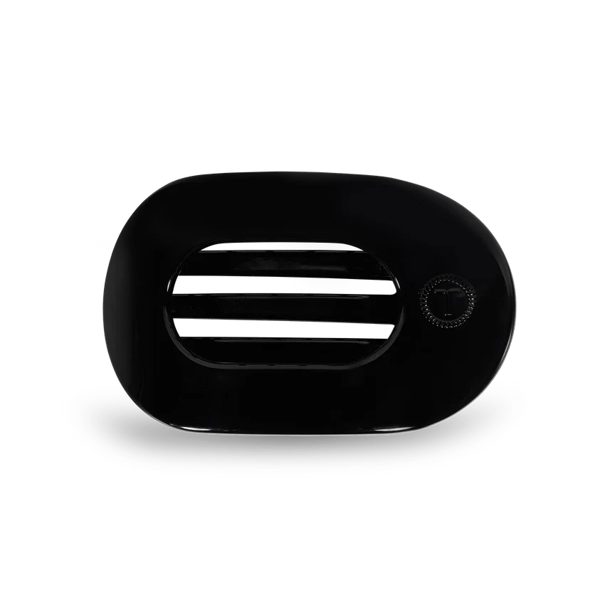 Jet Black Small Flat Round Clip