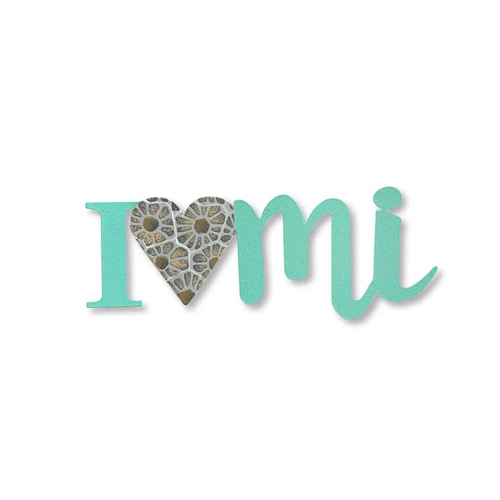 I (Heart) MI" Petoskey Stone Magnet