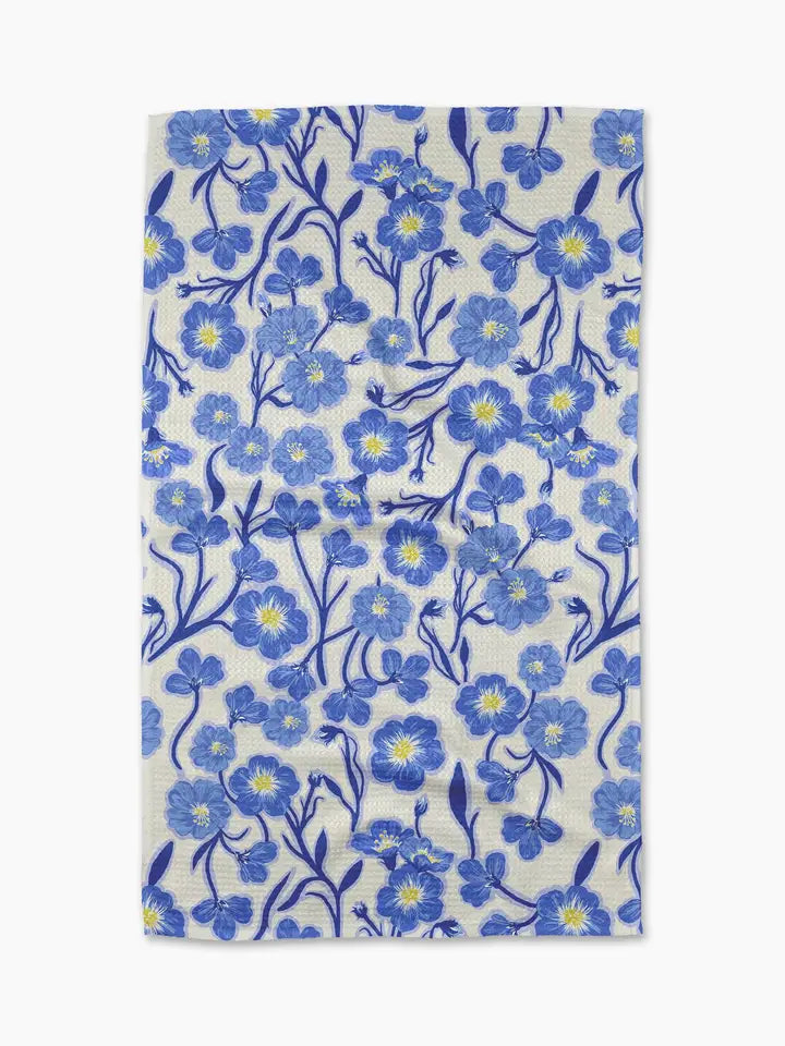 Geometry Primavera Blooms Tea Towel