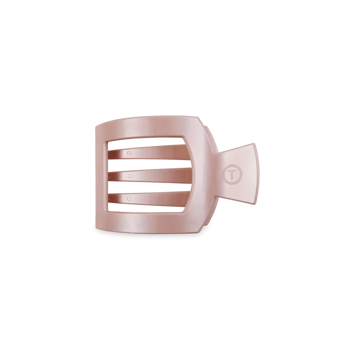 Pearly Pink Small Flat Square Clip