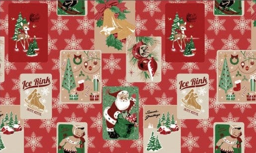 2pc Christmas Vintage Patch Chenille Rug Set 20X32 / 24X40
