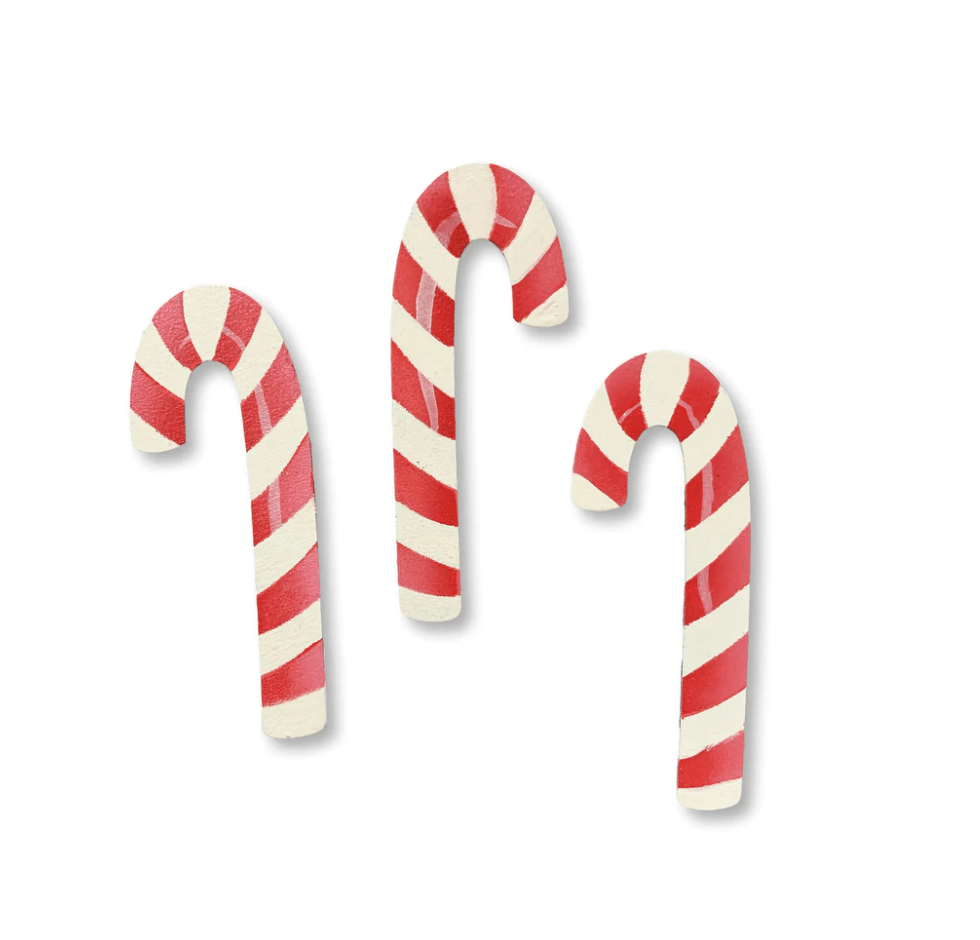 Candy Cane Magnets S/3