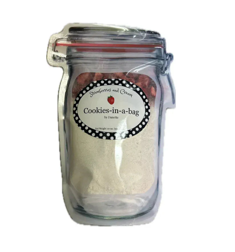 Cookie In A Bag - Strawberries and Cream