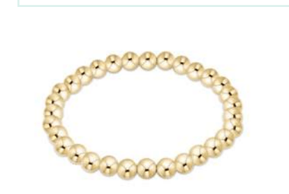 Extends - Classic Gold 6mm Bead Bracelet