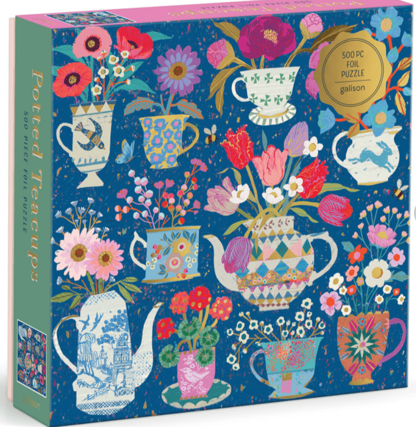 Victoria Ball Potted Teacups 500 Piece Foil Puzzle