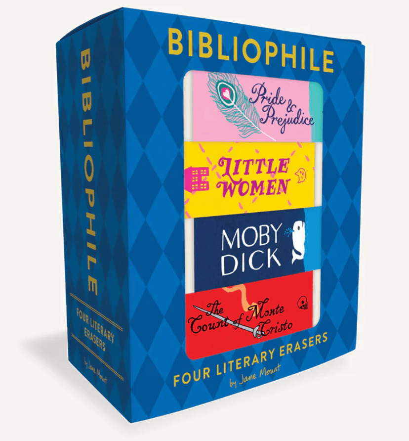 Bibliophile Literary Erasers
