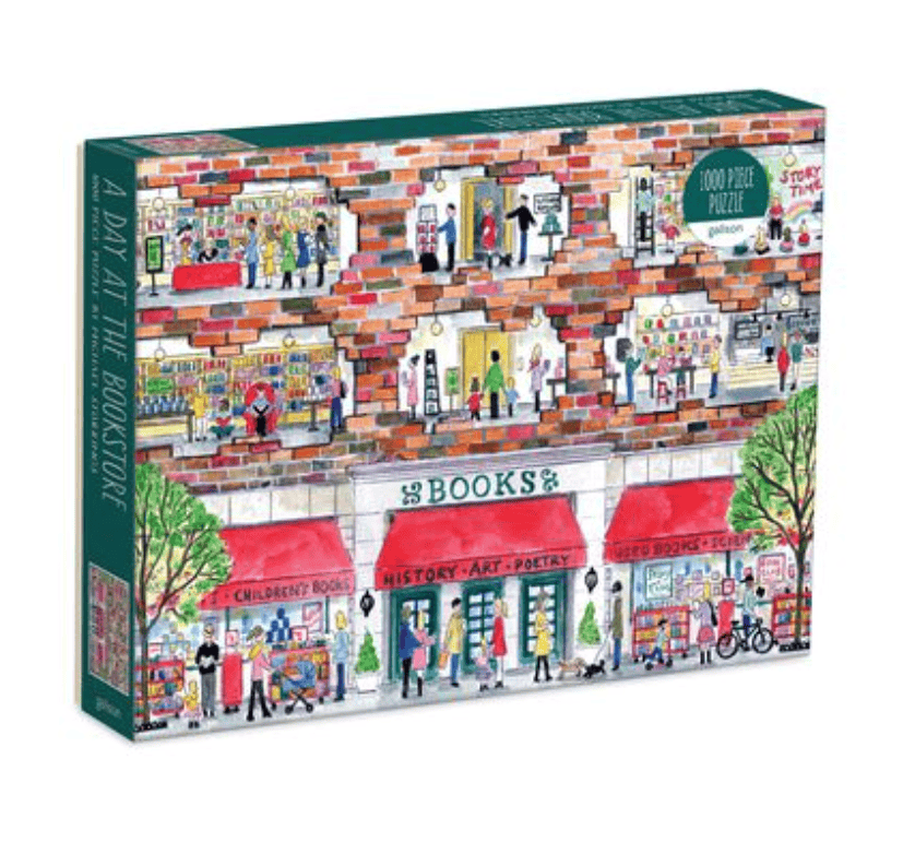 Michael Storrings A Day at the Bookstore 1000 Piece Puzzle