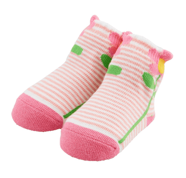 Striped Flower Socks