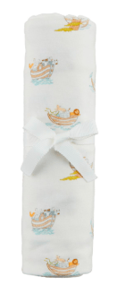 Noah's Ark Stretch Swaddle Blanket