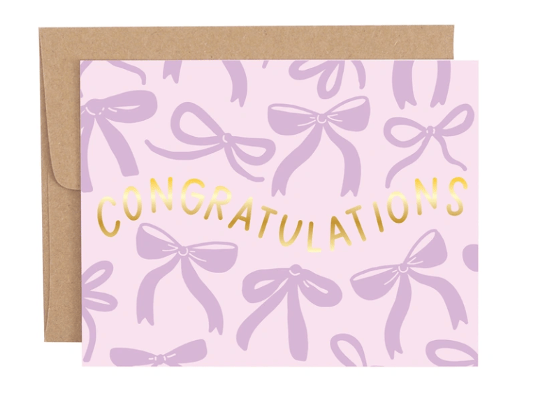 Congratulations Bows Greeting Card