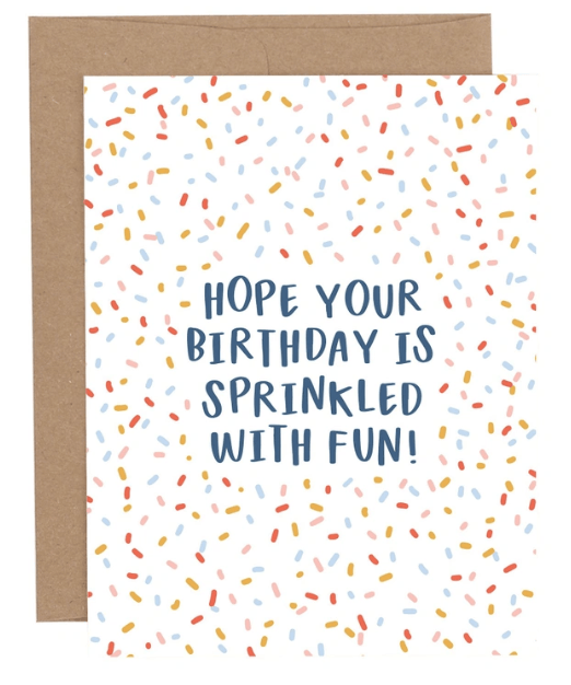 Sprinkled Birthday Greeting Card