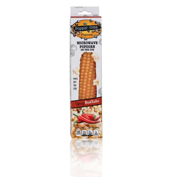 Spicy Buffalo Seasoning Poppin' Cobs Microwave Popcorn