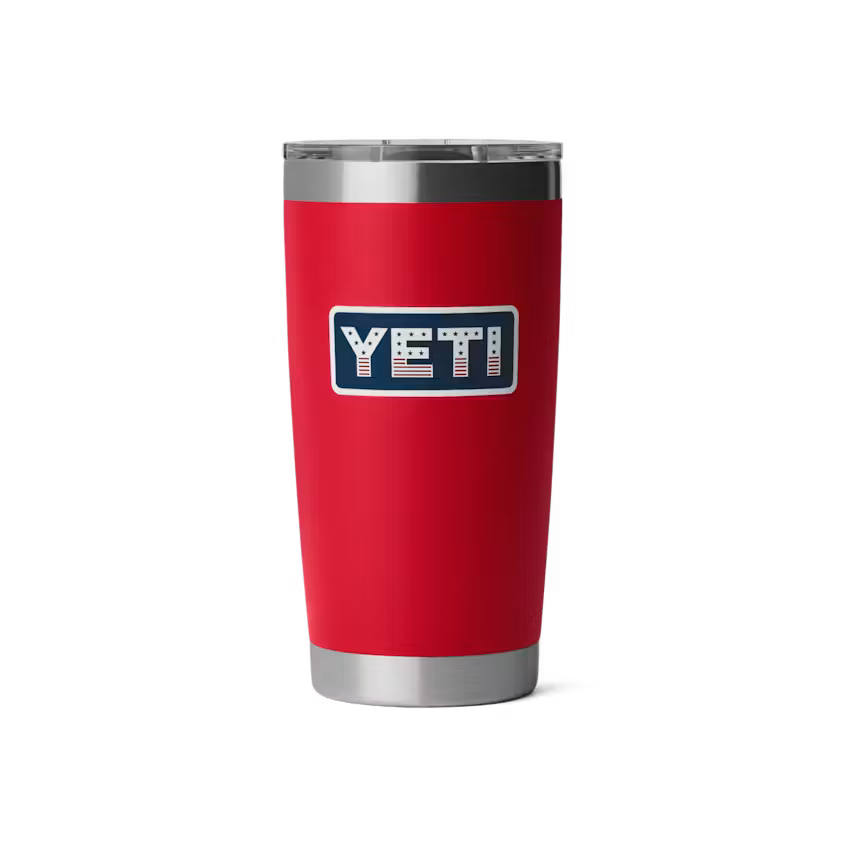 Rambler 20 oz Tumbler MS Red/Badge