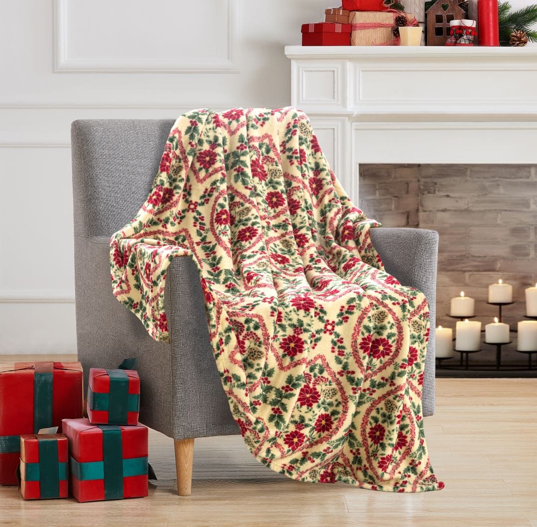 Christmas Ogee 50"x 60" Printed Throw