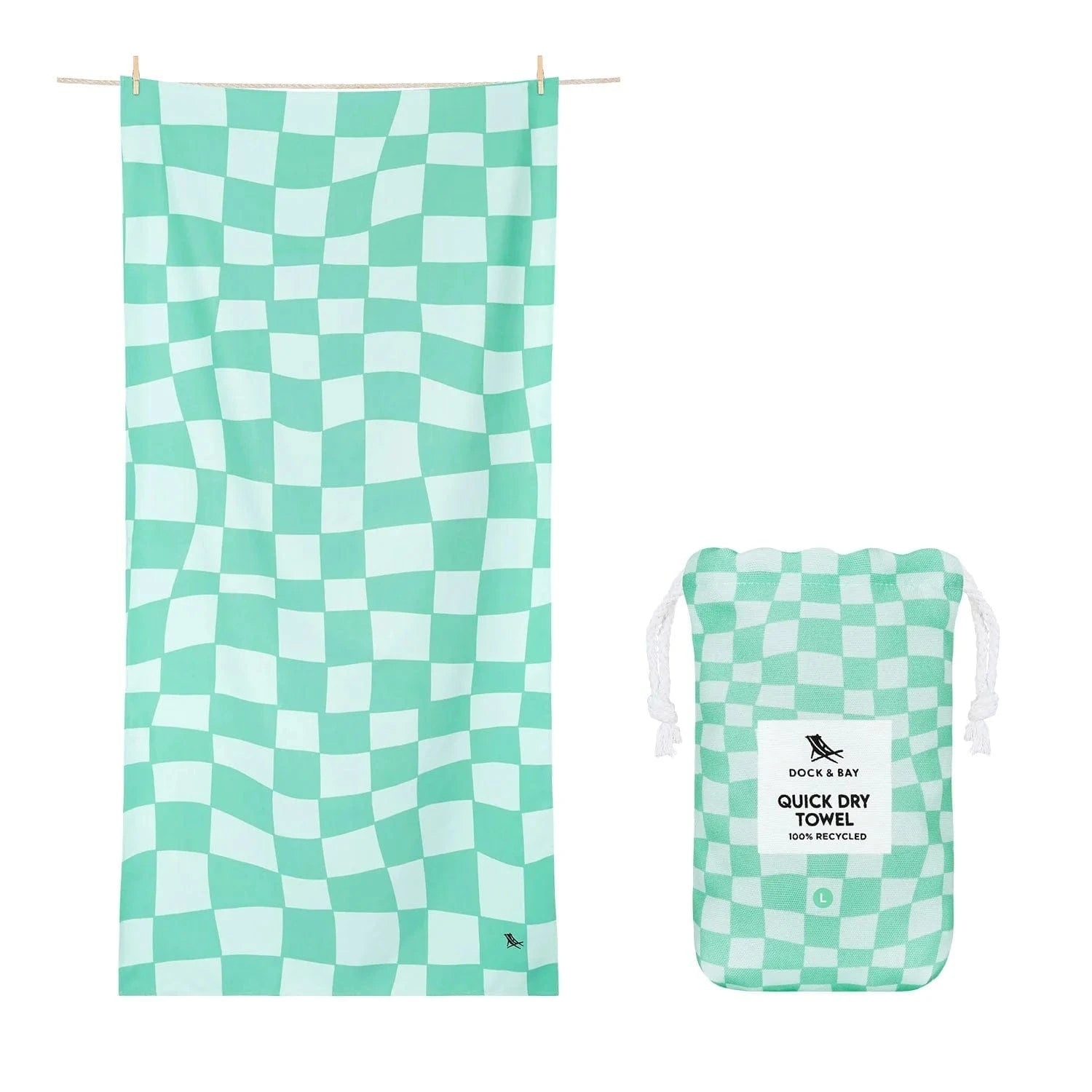 Quick Dry Towel - Check Mate XL