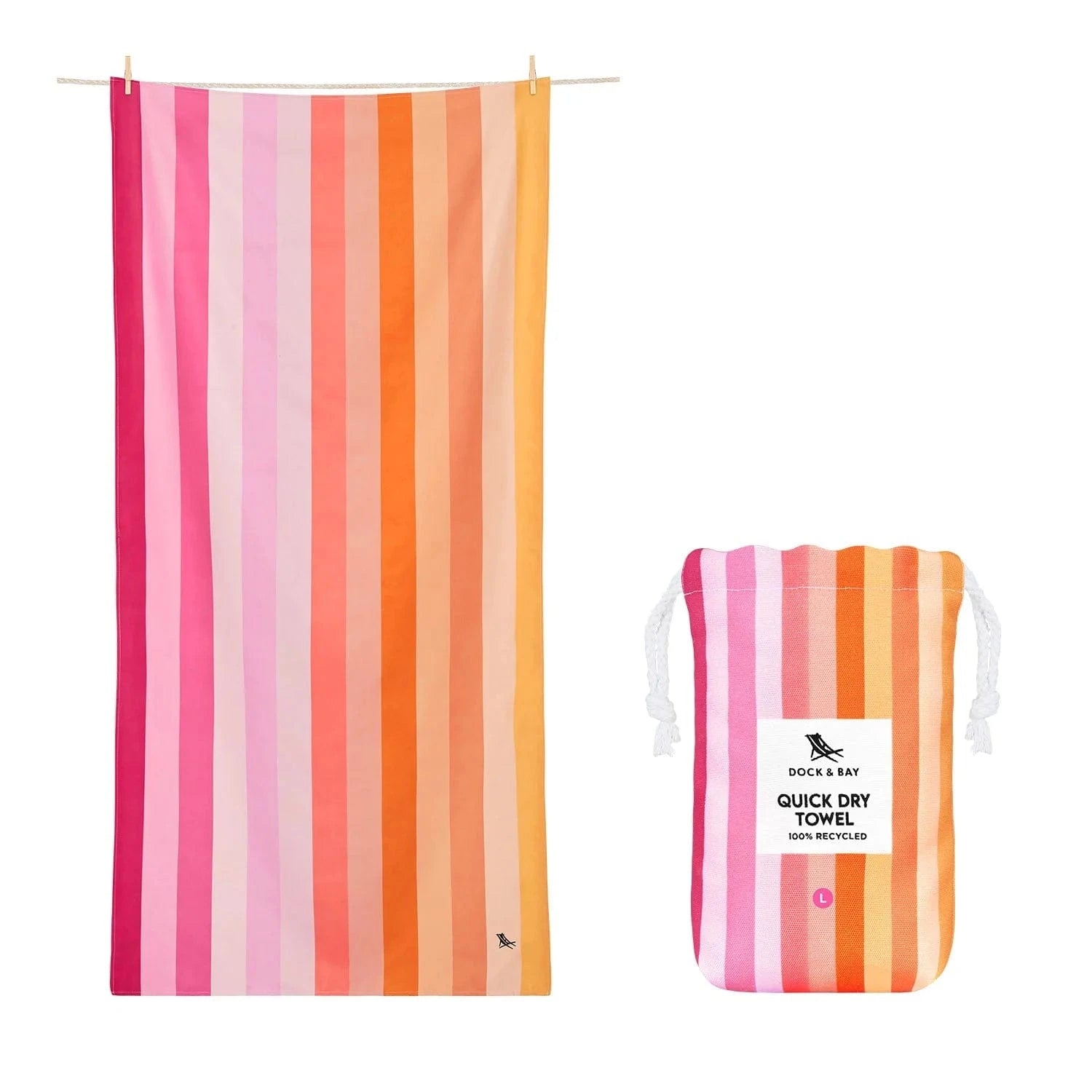 Quick Dry Towel - Miami Sorbet XL