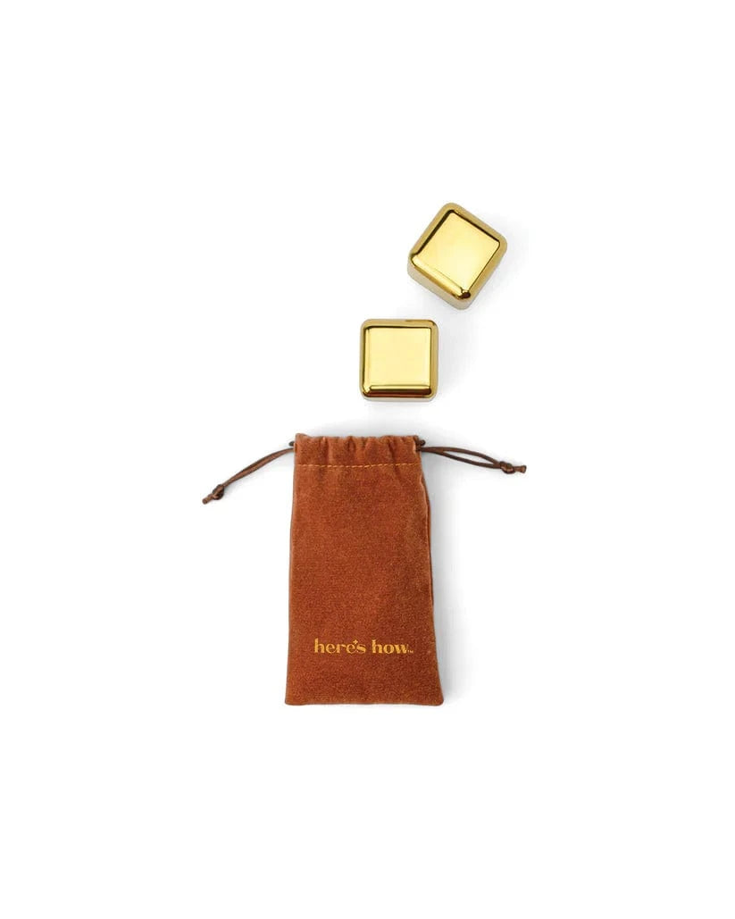 Gold Jupiter Cocktail Chillers Set of 2
