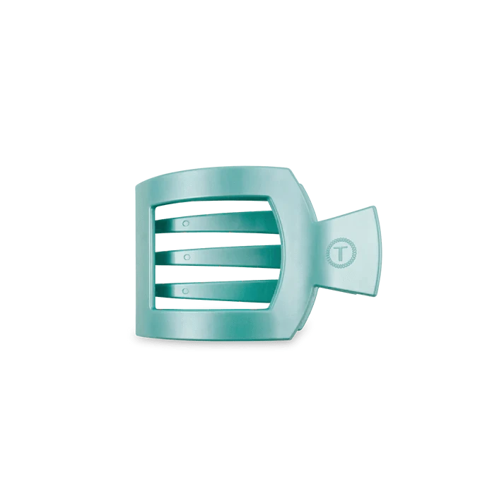 Totally Turquoise Small Flat Square Clip