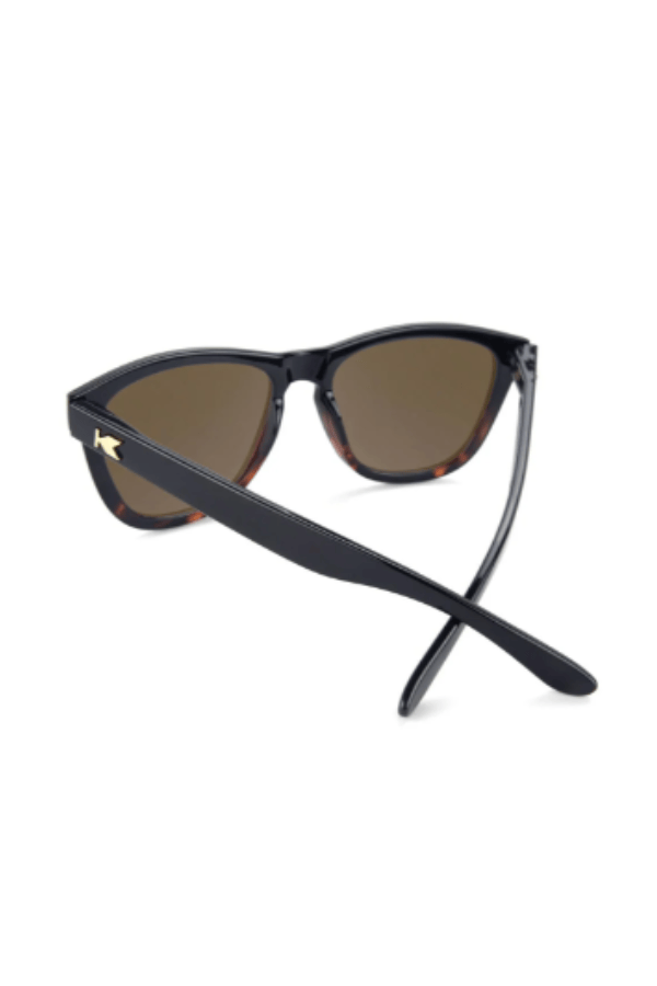 Glossy Black & Tortoise Shell Fade/Amber Premiums Sunglasses