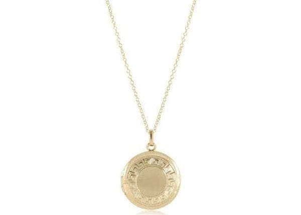 16" Necklace Gold - Cherish Small Locket