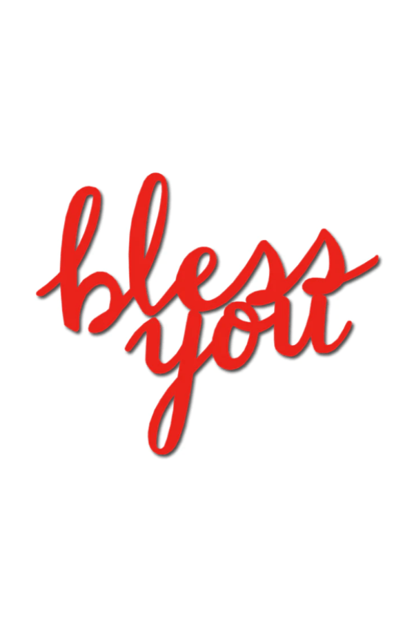 "Bless You" Magnet Red