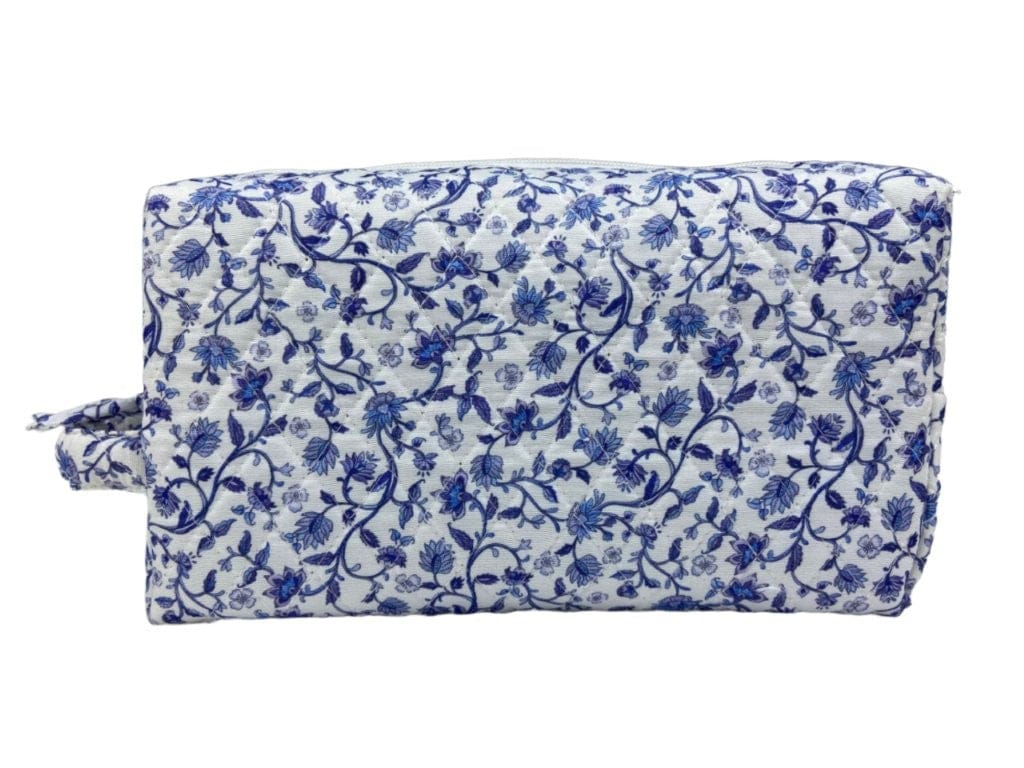 Jacobean Floral Quilted Vanity Bag