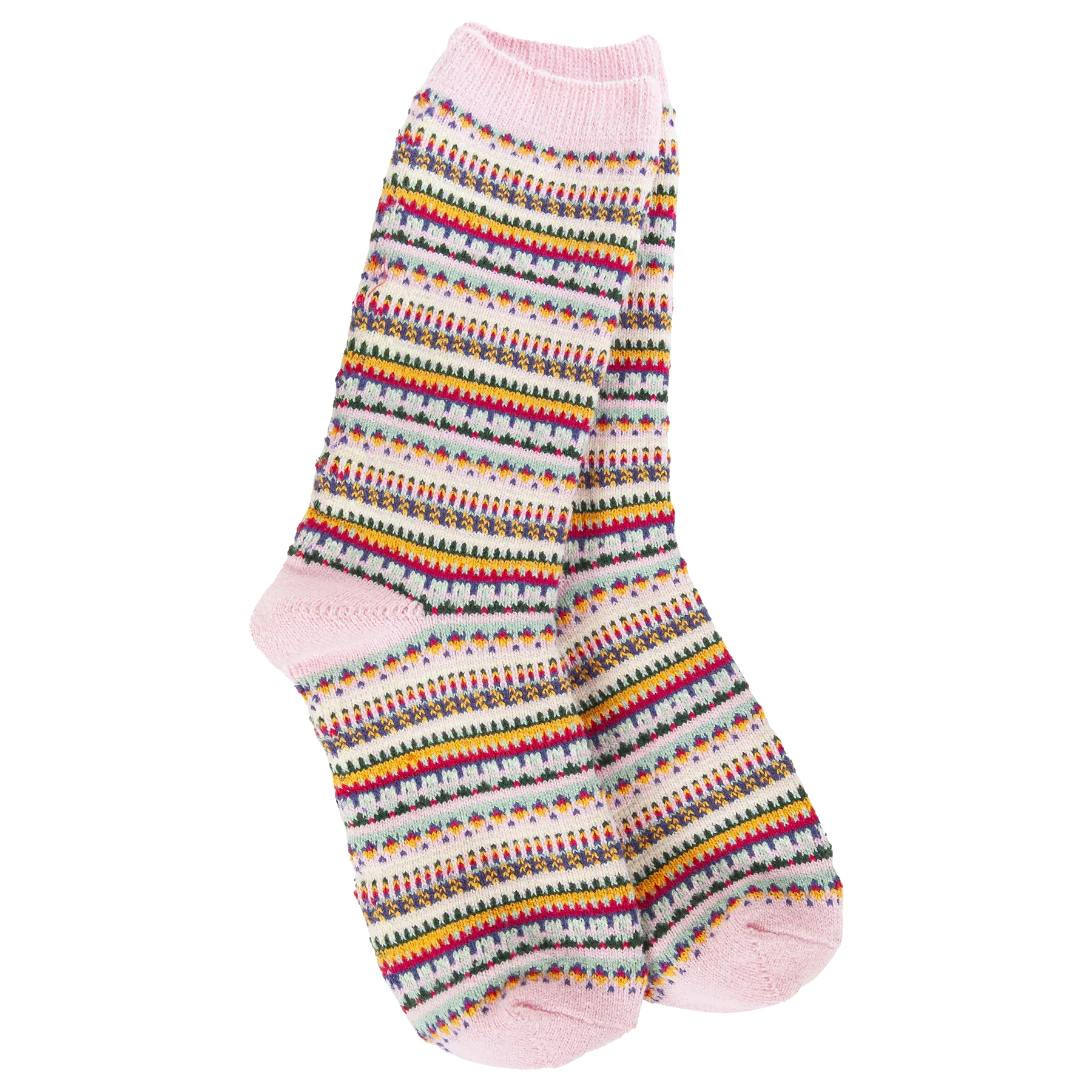 World's Softest Boho Crew - Pink Stripe