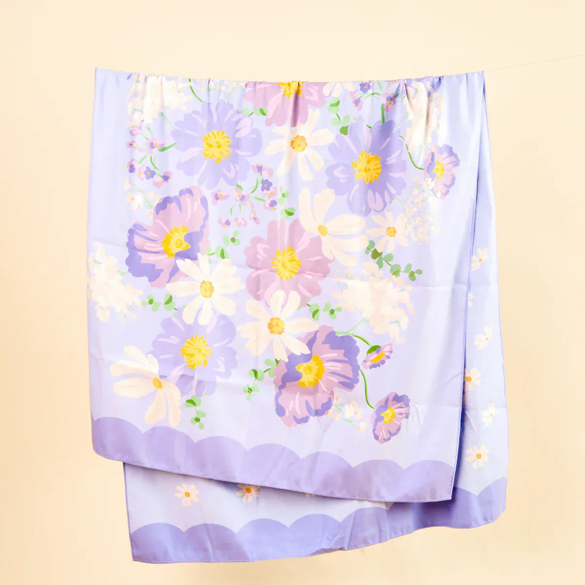 Bouquet Beauty Purple XL Quick Dry Beach Towel