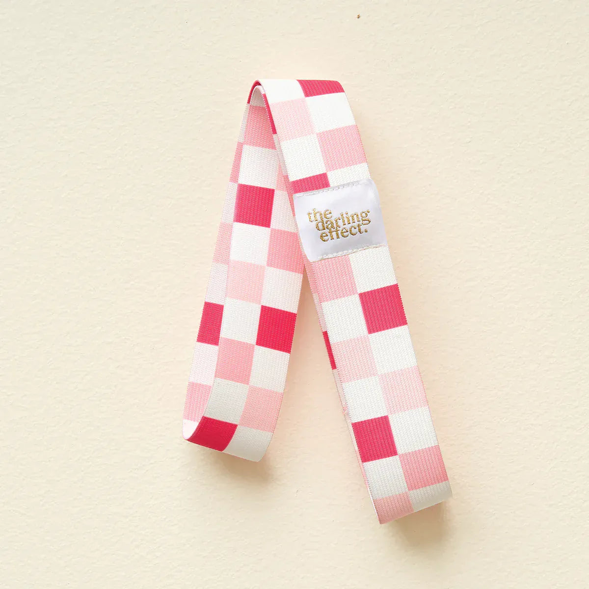 Stay Put Towel Band - Check Hot Pink