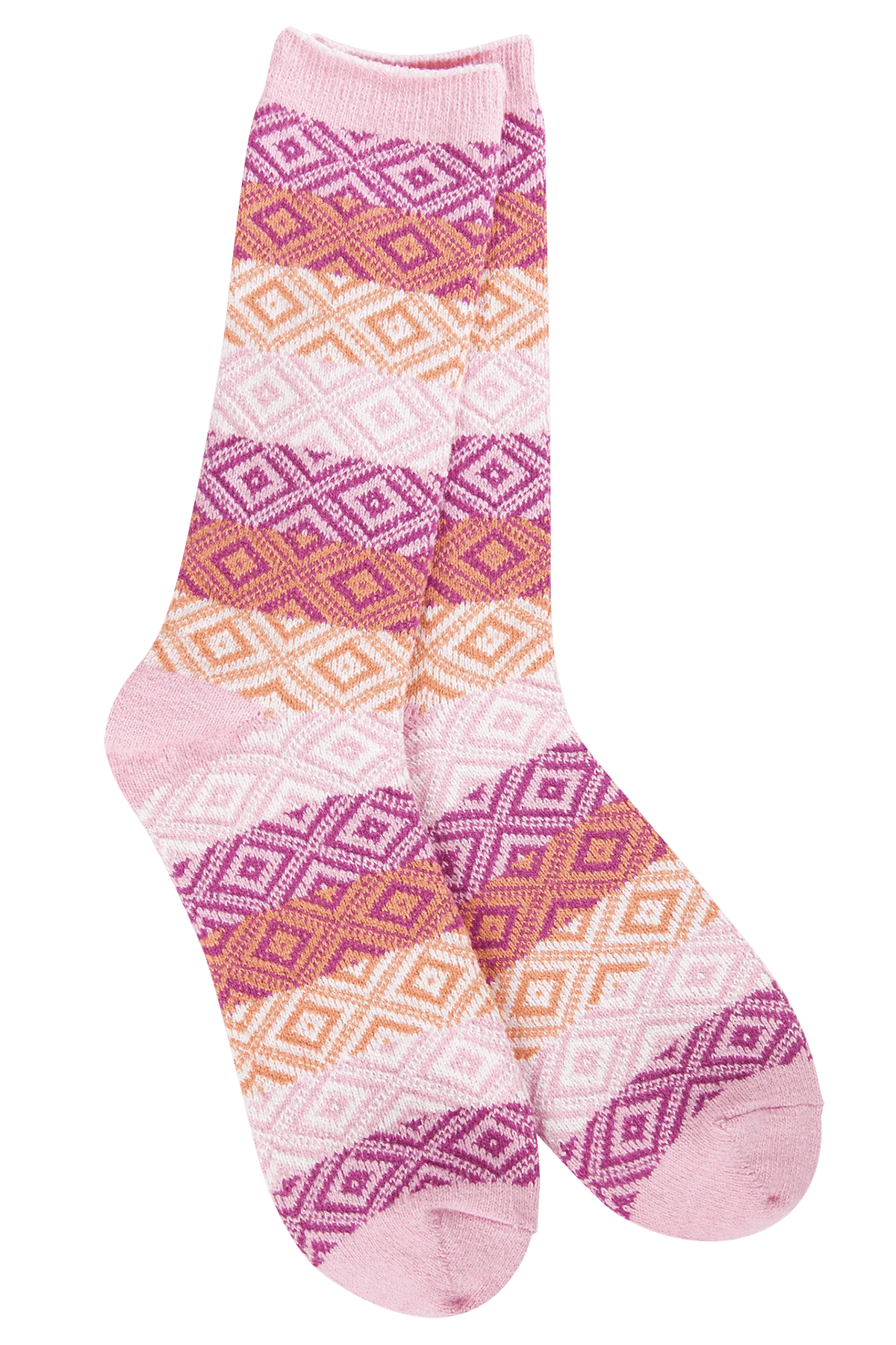 World's Softest Gem Crew Sock - Pink Multi