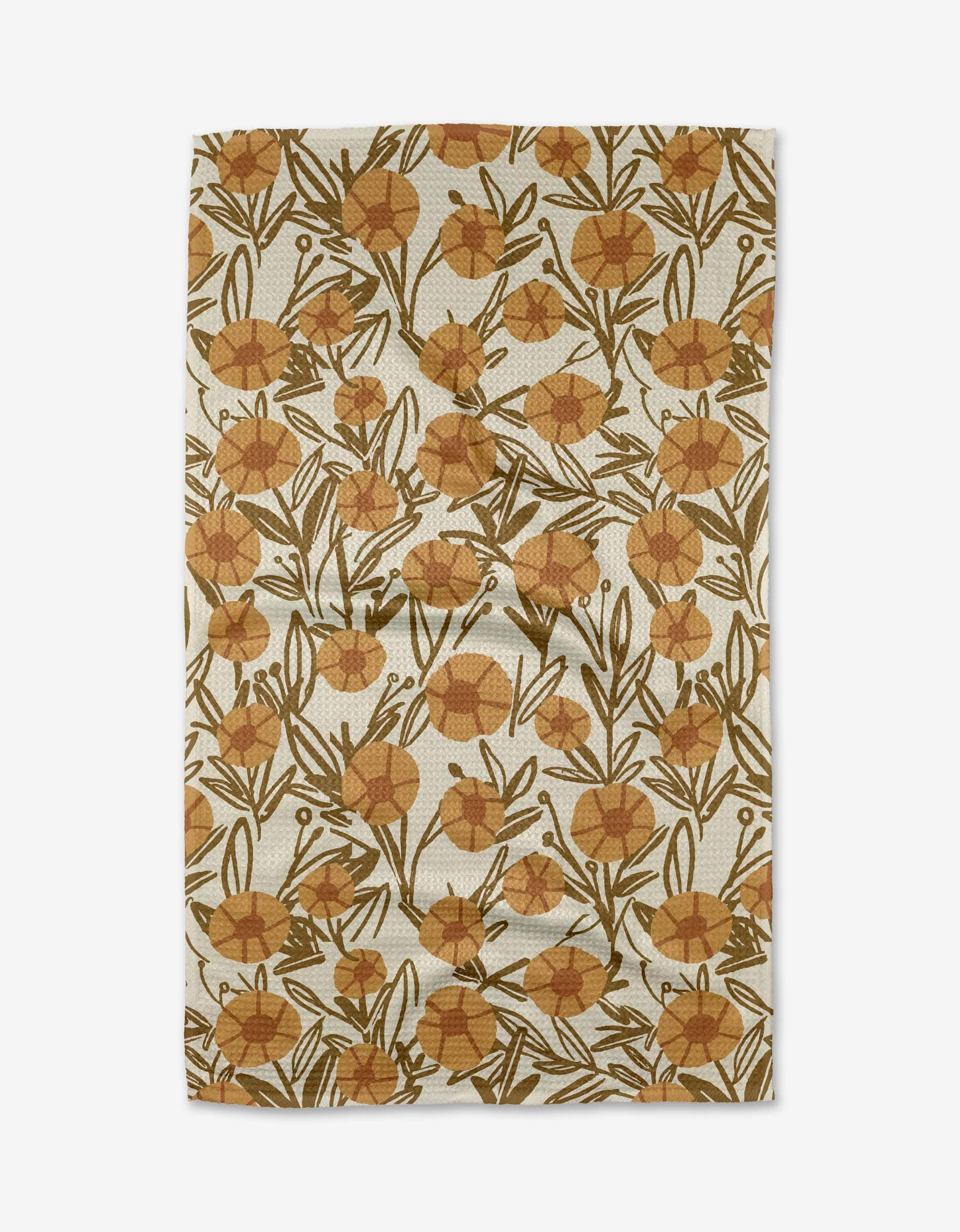 Geometry Sunflower Fields Tea Towel