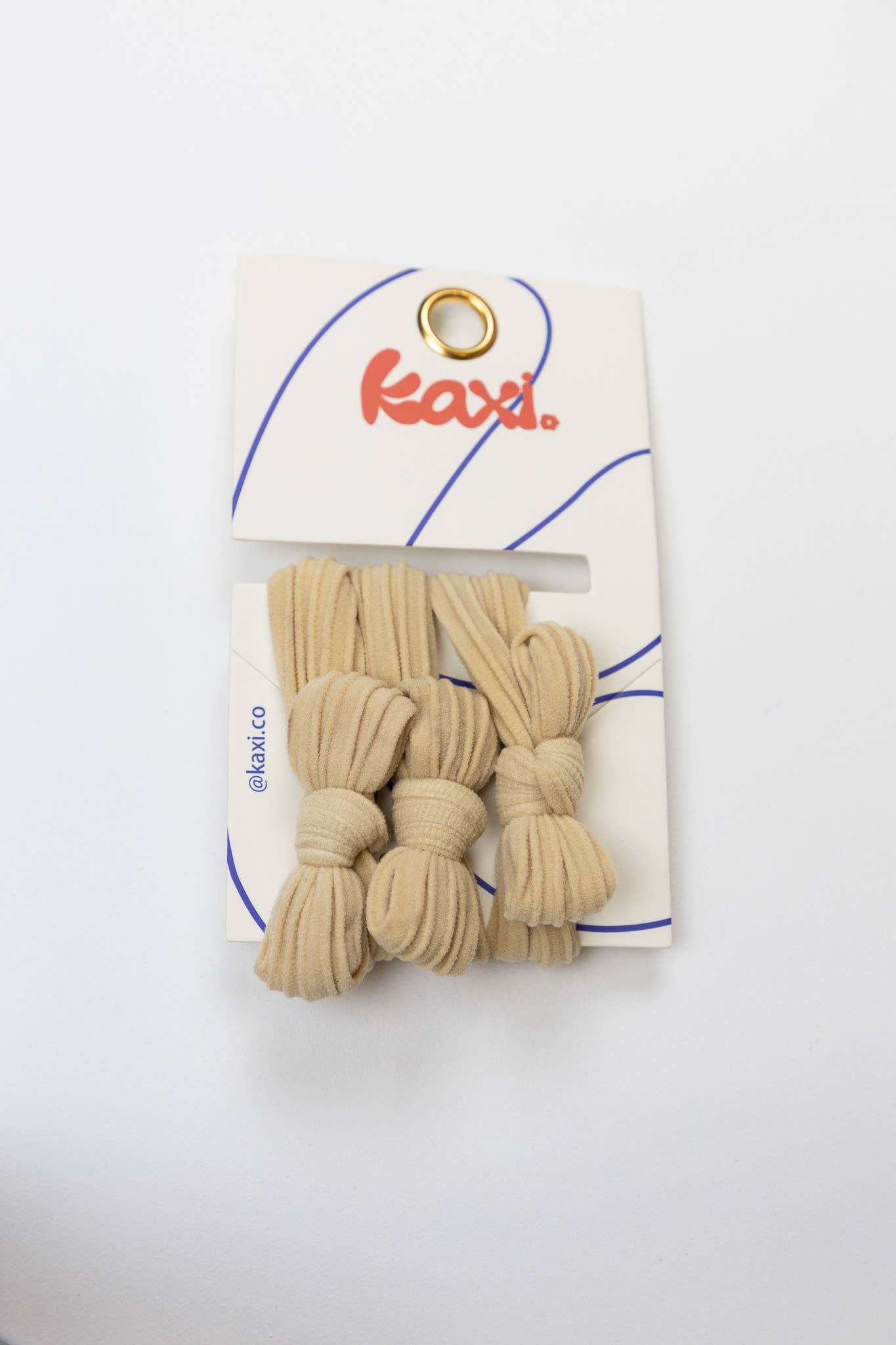 BOW SLICK BACK HAIR TIES: ROYAL BLUE