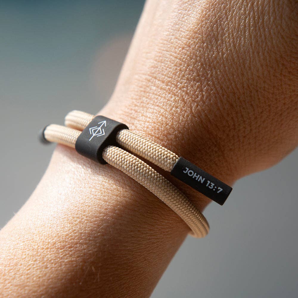 TRUST HIS TIMING Christian Cord Bracelet | Father's Day
