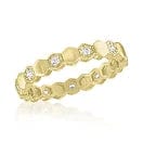 Honeycomb Eternity Gold Ring