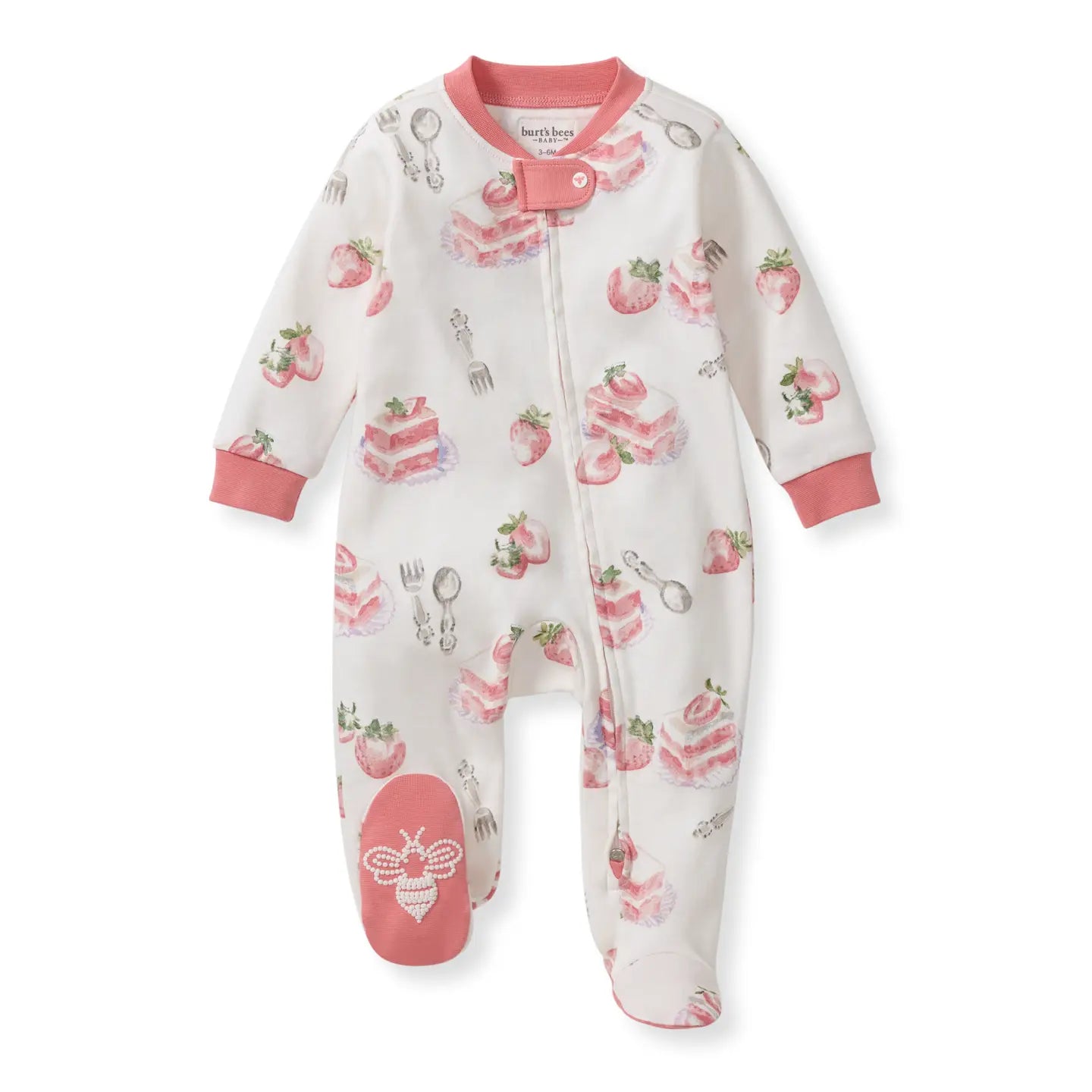 Strawberry Cakes Sleep & Play Footie