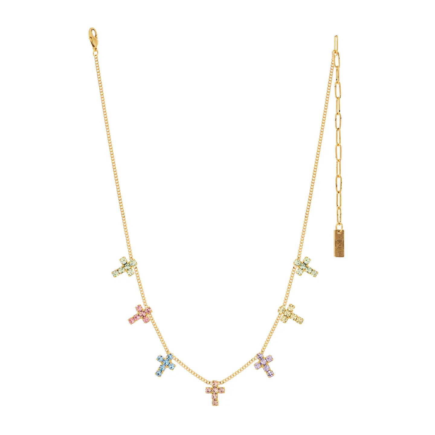 Multi Cross Necklace in Fairy Dust
