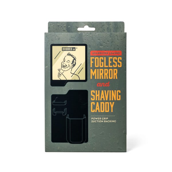 Brodeo Drive Fogless Mirror & Shaving Caddy