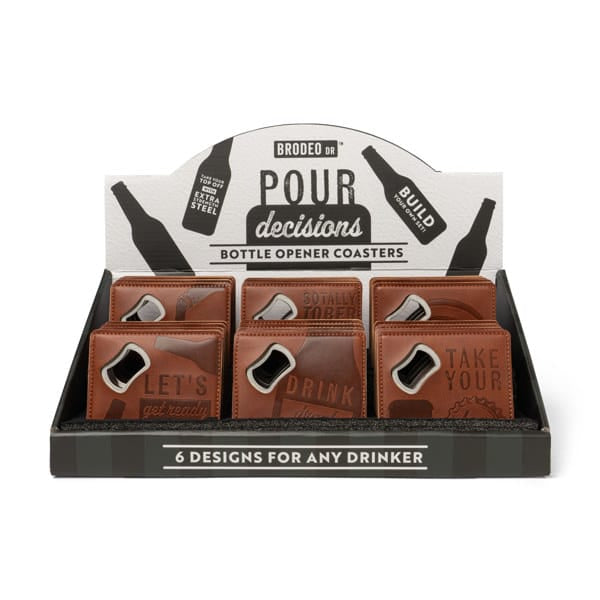 Brodeo Drive Pour Decisions Bottle Opener Coaster