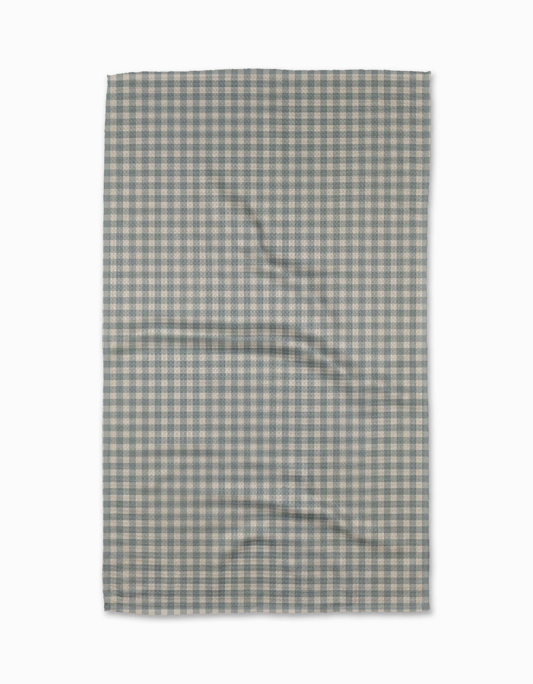 Geometry Tidepool Check Tea Towel