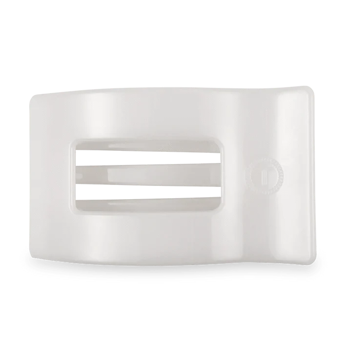 Coconut White Large Flat Rectangle Clip